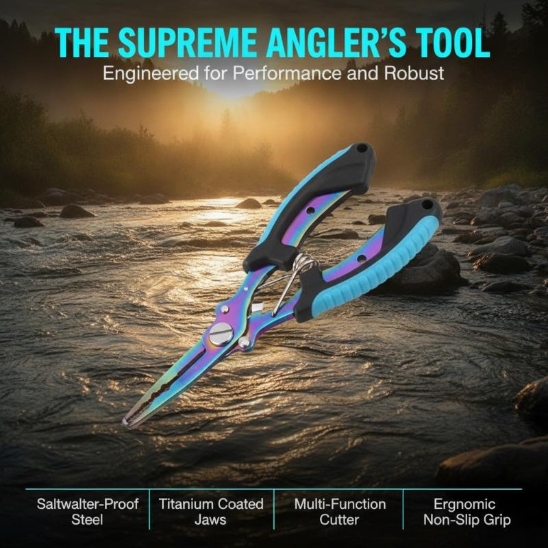 Fishing Hook Sharpener - 1Pcs Multifunctional Fishing Pliers Stainless Steel