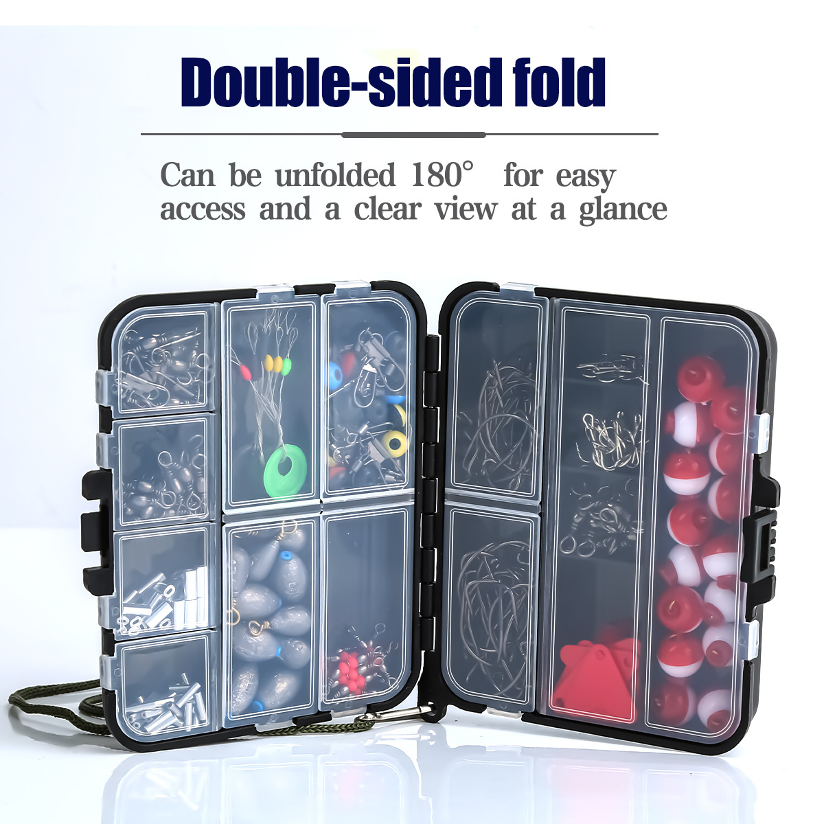 263Pcs Fishing Accessories Kit - Fishing Hook Box 评论和价格