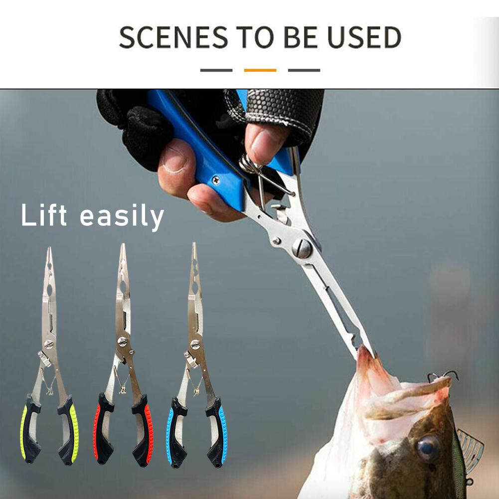 Fishing Pliers Long Nose Stain - Fishing Hook Sharpener 评论和价格
