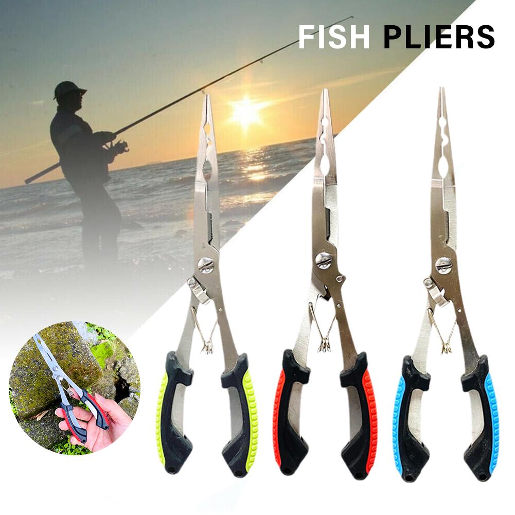 Fishing Pliers Long Nose Stain - Fishing Hook Sharpener 评论和价格