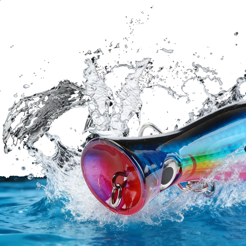 1pc 43g Big Popper Floating Wo - Fishing Hook Treble 评论和价格