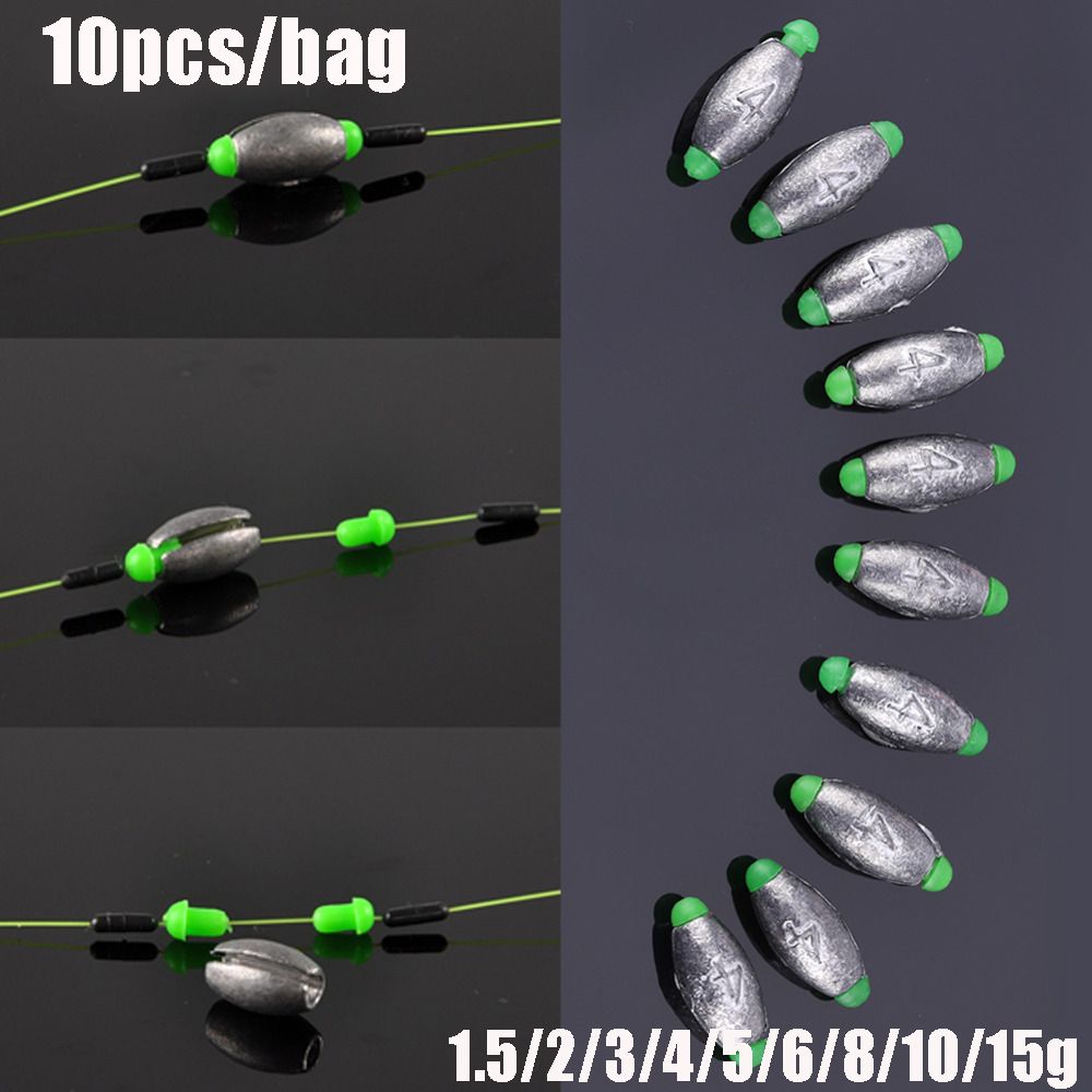 10Pcs Lead Weight Fishing Lead - Fishing Hook Sharpener 评论和价格