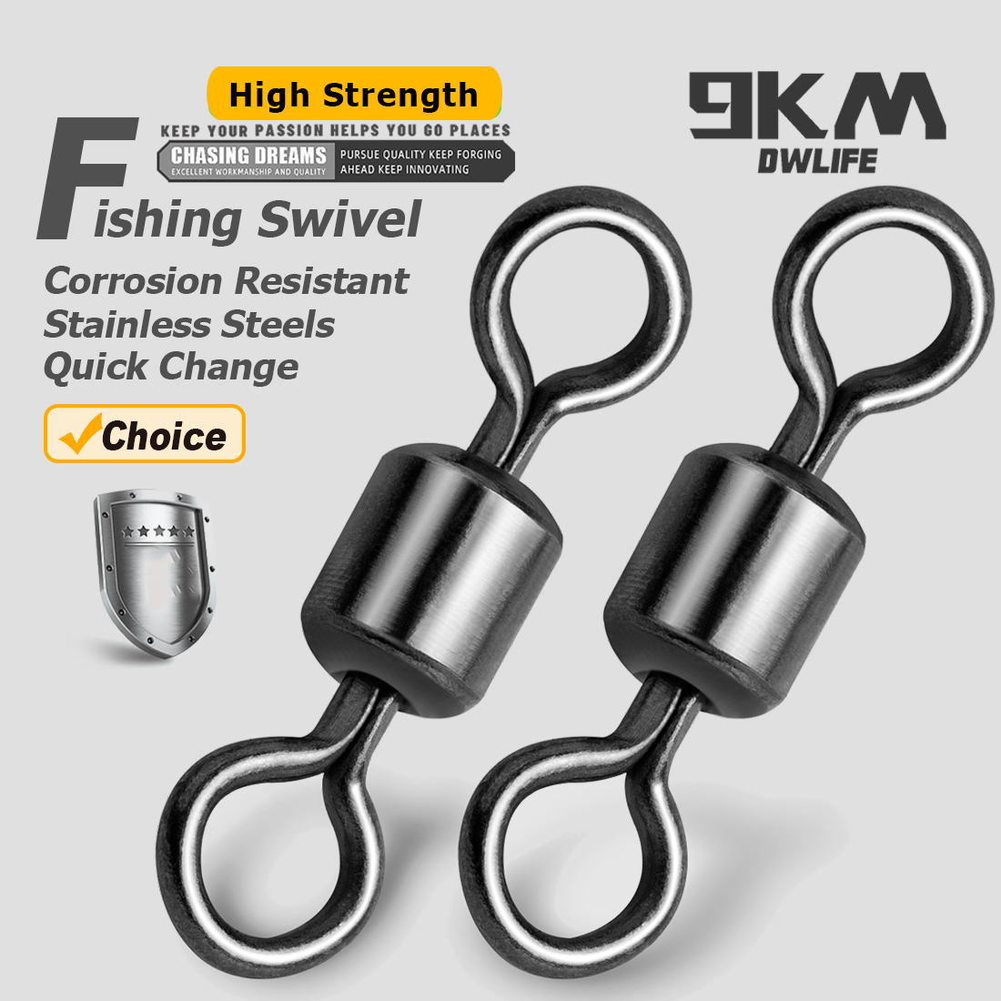 Fishing Rolling Barrel Swivel  - Fishing Hook Offset 评论和价格
